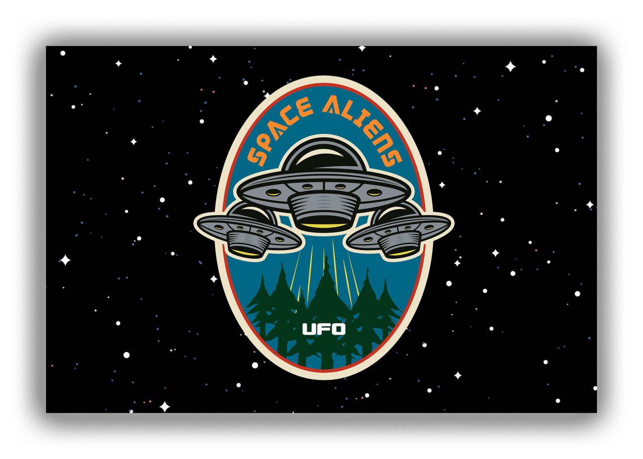 Alien / UFO Canvas Wrap & Photo Print - Space Aliens - Front View