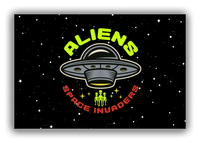 Thumbnail for Alien / UFO Canvas Wrap & Photo Print - Space Invaders - Front View