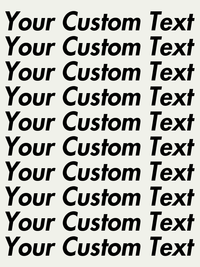 Thumbnail for Personalized All Over Text T-Shirt - Ash - Your Custom Text - Decorate View
