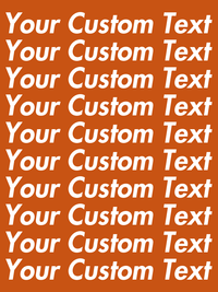 Thumbnail for Personalized All Over Text T-Shirt - Autumn - Your Custom Text - Decorate View