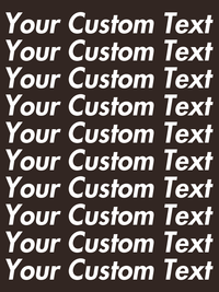 Thumbnail for Personalized All Over Text T-Shirt - Brown - Your Custom Text - Decorate View