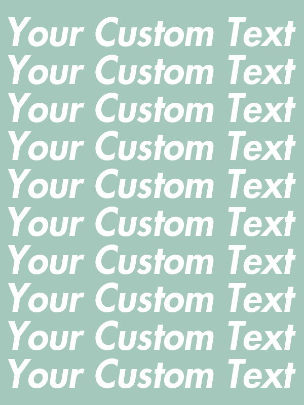 Personalized All Over Text T-Shirt - Heather Prism Dusty Blue - Your Custom Text - Decorate View