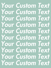 Thumbnail for Personalized All Over Text T-Shirt - Heather Prism Dusty Blue - Your Custom Text - Decorate View