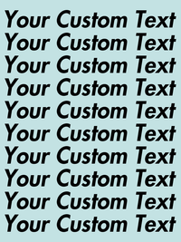 Thumbnail for Personalized All Over Text T-Shirt - Heather Prism Ice Blue - Your Custom Text - Decorate View
