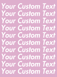 Thumbnail for Personalized All Over Text T-Shirt - Heather Prism Lilac - Your Custom Text - Decorate View