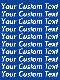 Thumbnail for Personalized All Over Text T-Shirt - Heather True Royal - Your Custom Text - Decorate View