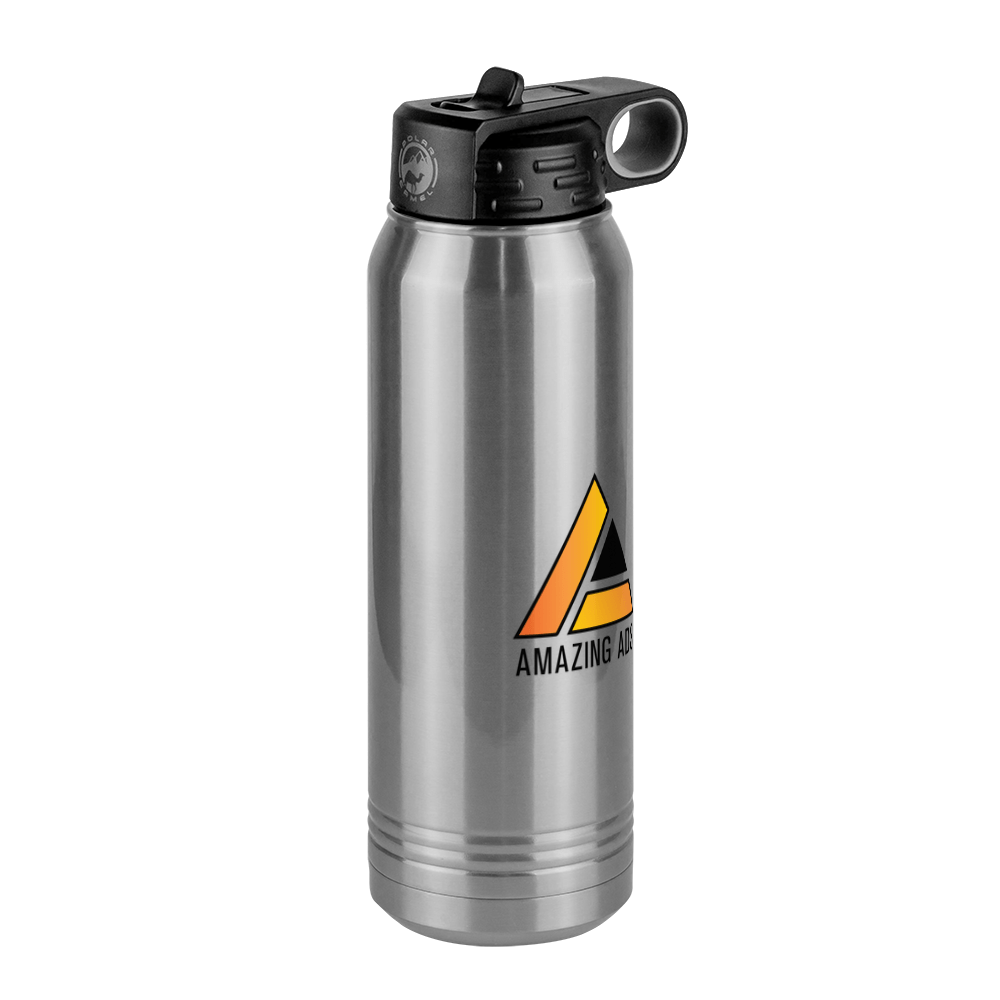 Personalized AMZ Company Water Bottle (30 oz) - Front Right View