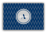 Thumbnail for Personalized Anchors Canvas Wrap & Photo Print - Circle Nameplate - Front View