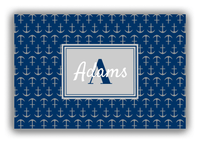 Thumbnail for Personalized Anchors Canvas Wrap & Photo Print - Rectangle Nameplate - Front View
