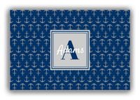 Thumbnail for Personalized Anchors Canvas Wrap & Photo Print - Square Nameplate - Front View