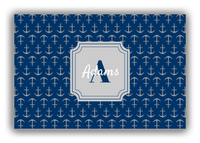 Thumbnail for Personalized Anchors Canvas Wrap & Photo Print - Stamp Nameplate - Front View