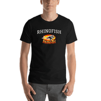 Thumbnail for Personalized Arched Text T-Shirt - Black - Upload Your Logo - Shirt View