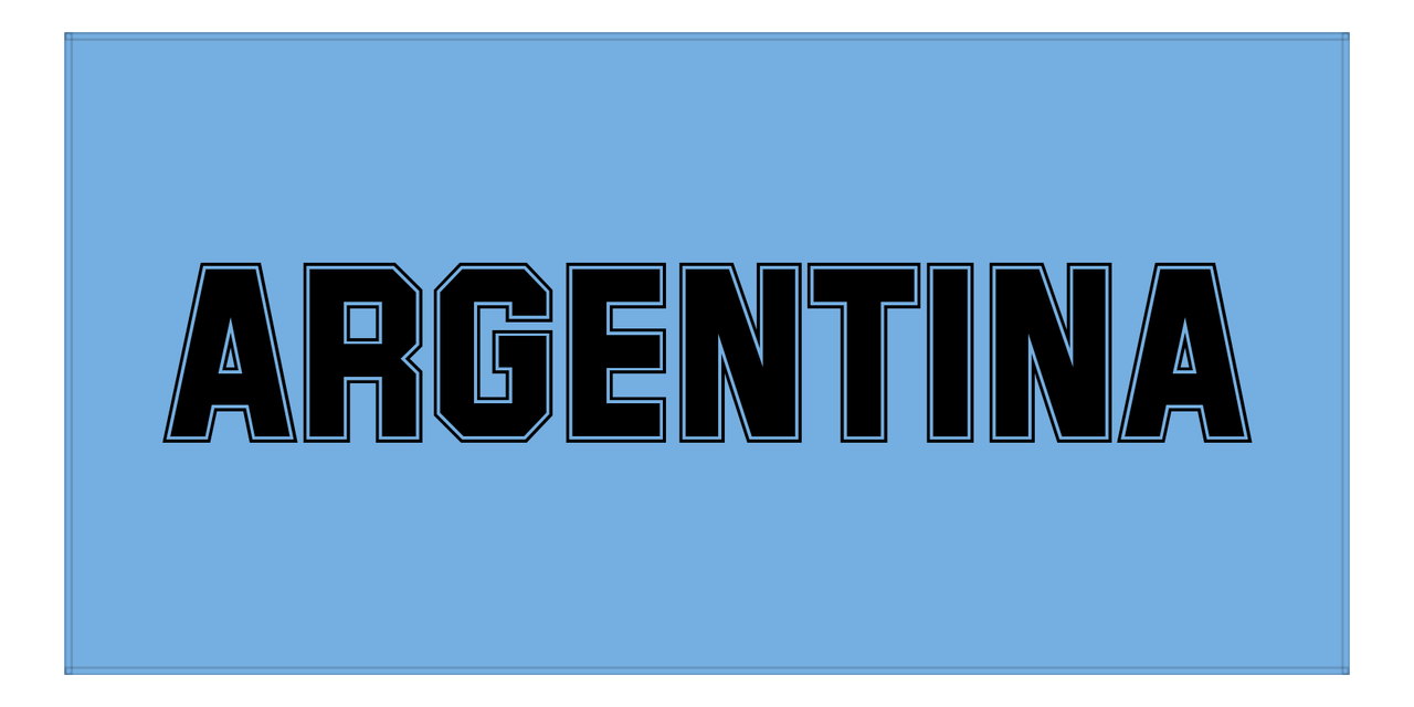 Argentina Beach Towel - Front View