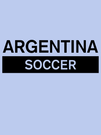 Thumbnail for Argentina Soccer T-Shirt - Blue - Decorate View