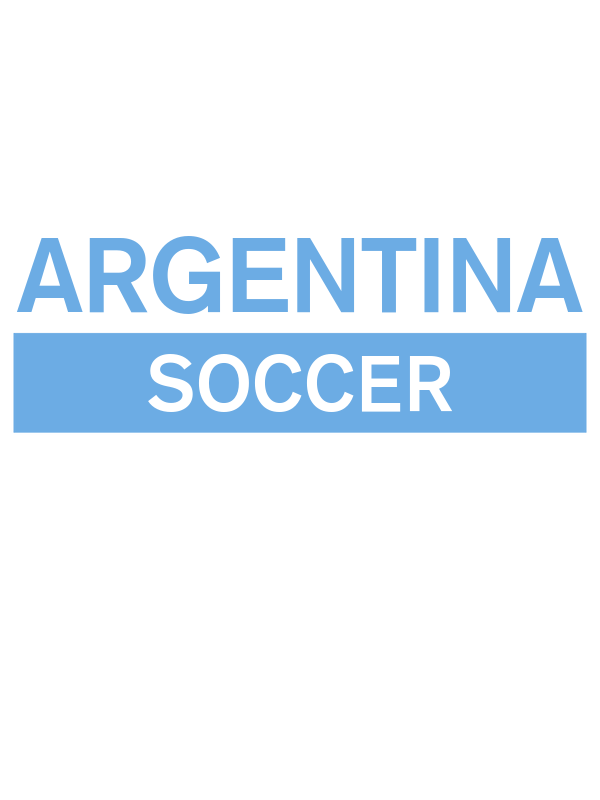 Argentina Soccer T-Shirt - White - Decorate View