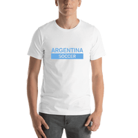 Thumbnail for Argentina Soccer T-Shirt - White - Shirt View