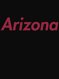 Thumbnail for Personalized Arizona T-Shirt - Black - Decorate View