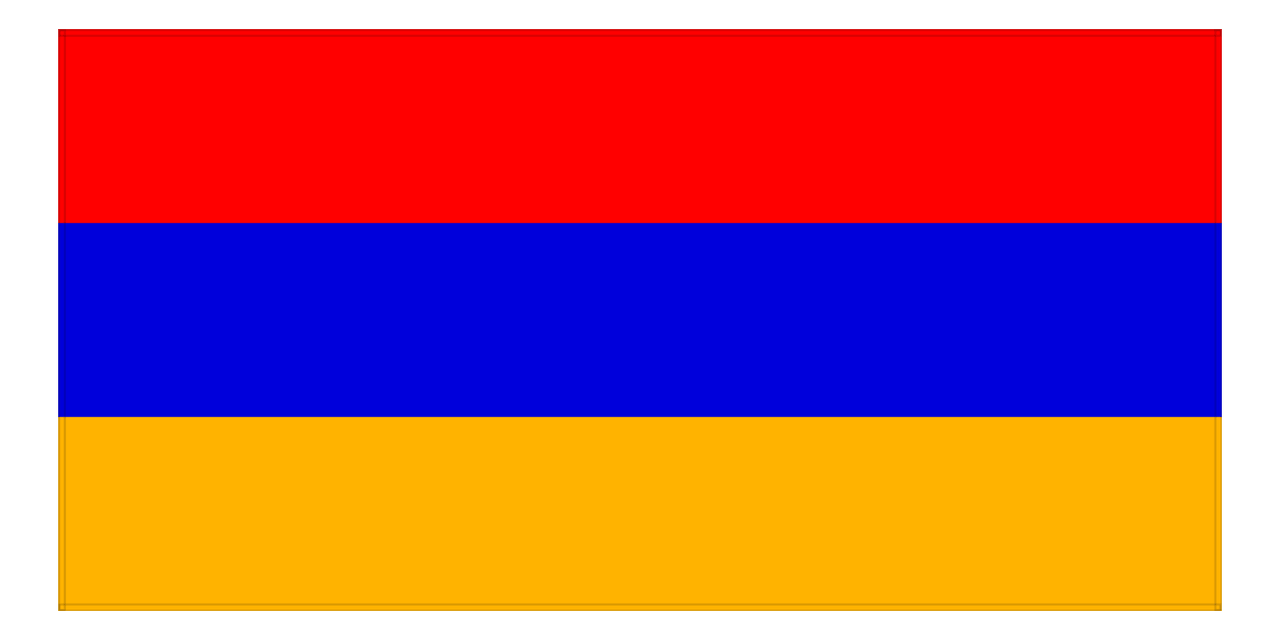 Armenia Flag Beach Towel - Front View