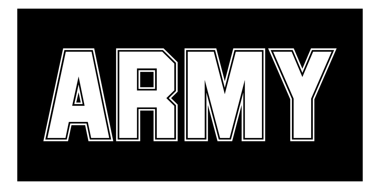 Army Beach Towel - Front View