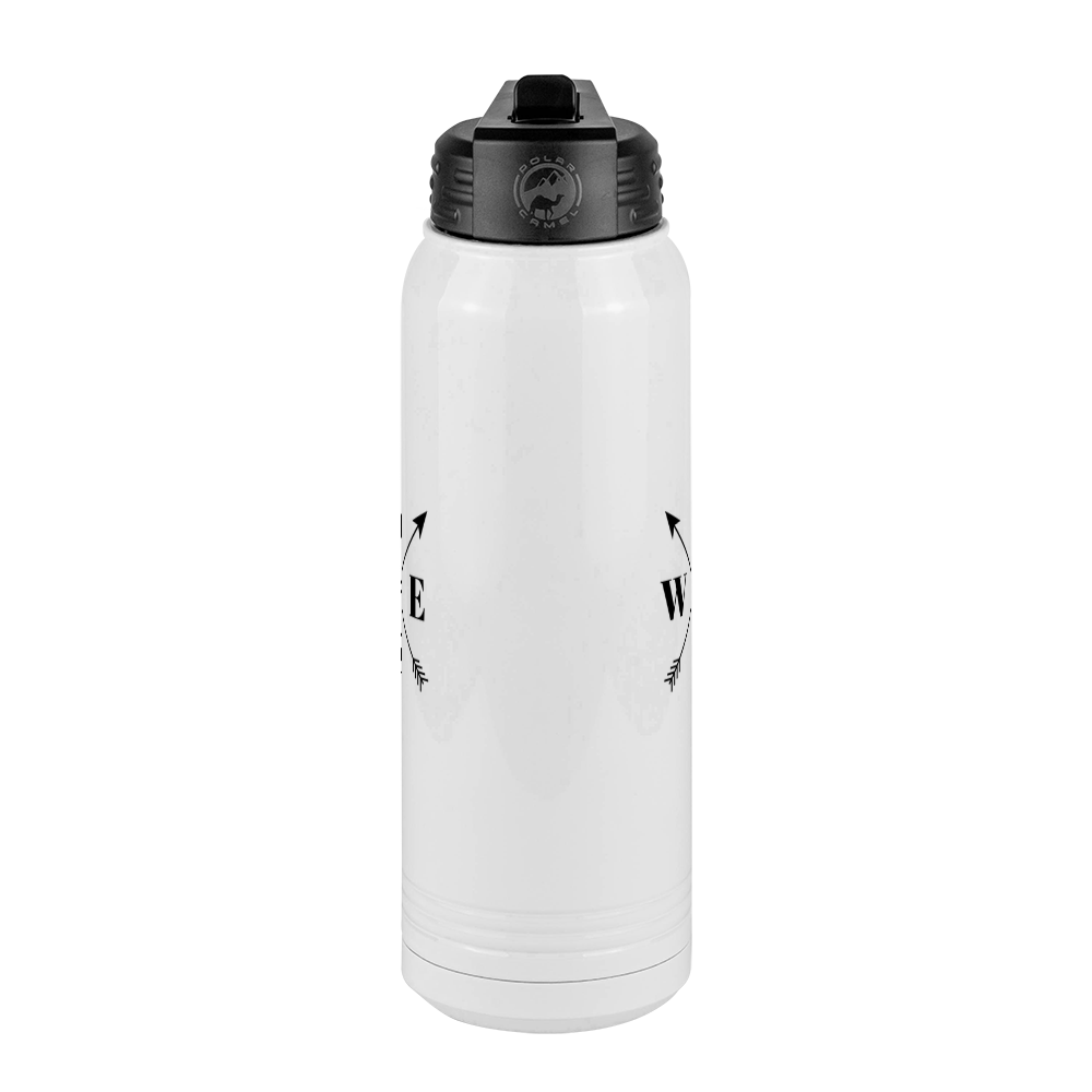 Personalized Arrows Water Bottle (30 oz) - Center View