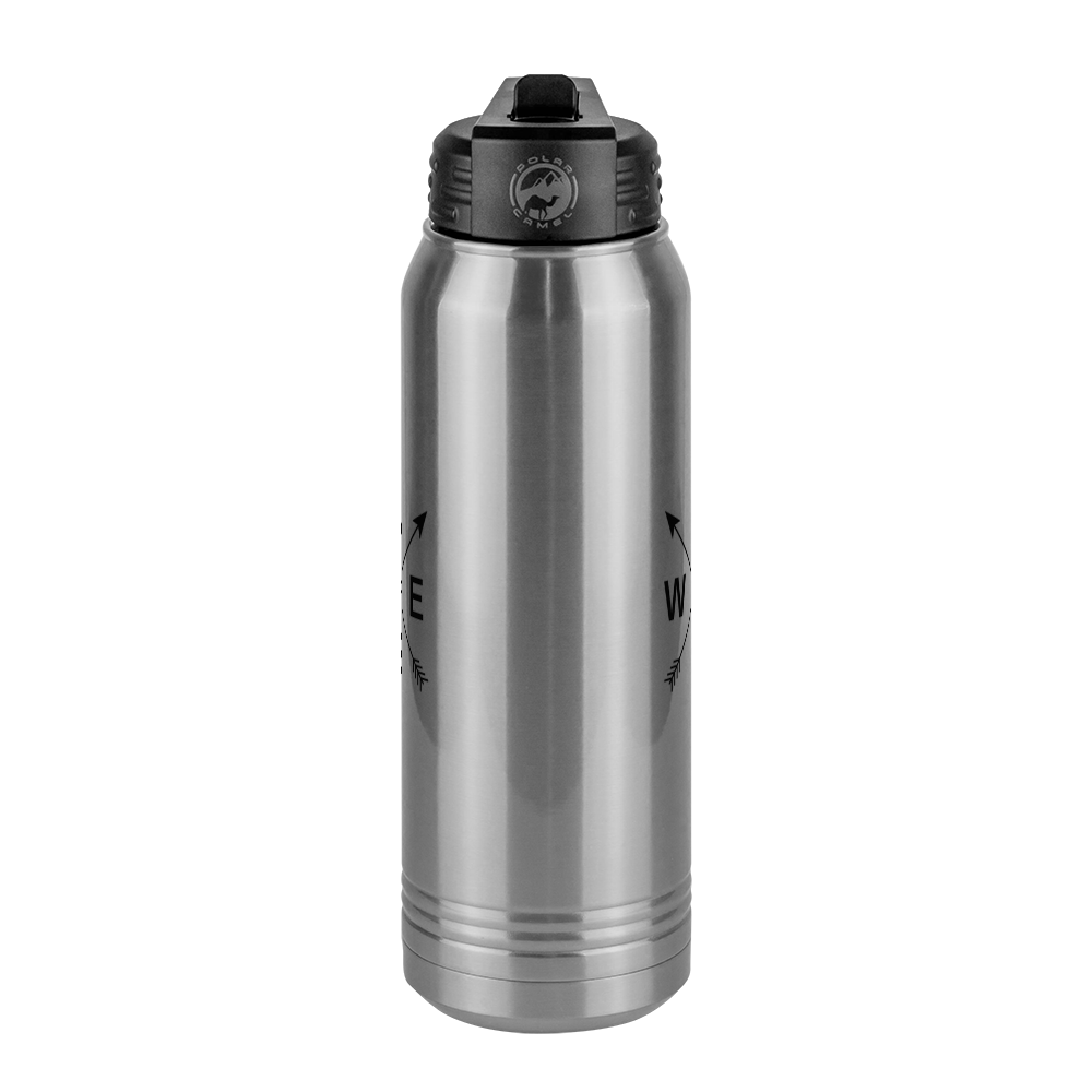 Personalized Arrows Water Bottle (30 oz) - Center View