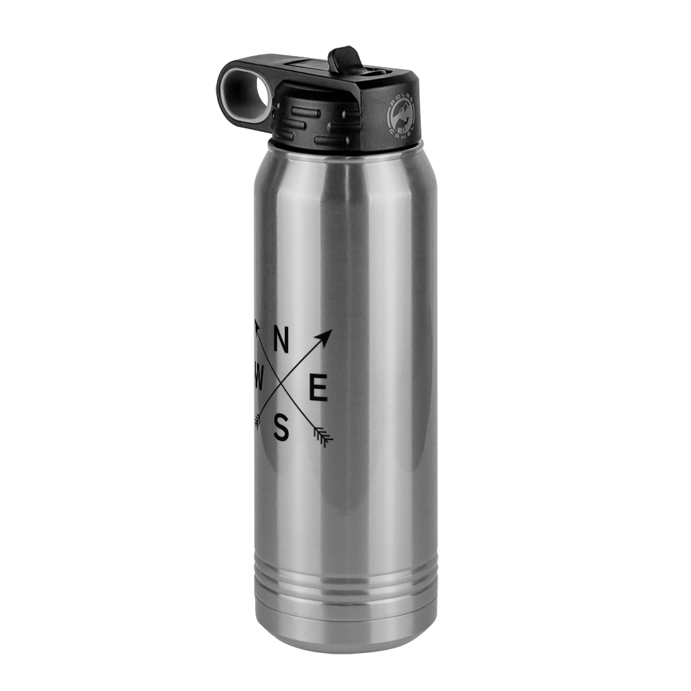 Personalized Arrows Water Bottle (30 oz) - Front Left View