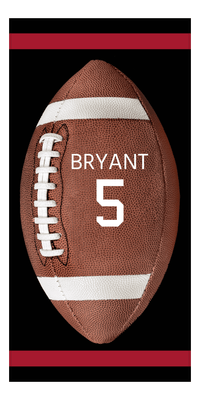 Thumbnail for Personalized Atlanta Football Beach Towel - Front View