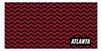 Thumbnail for Personalized Atlanta Chevron Beach Towel - Front View