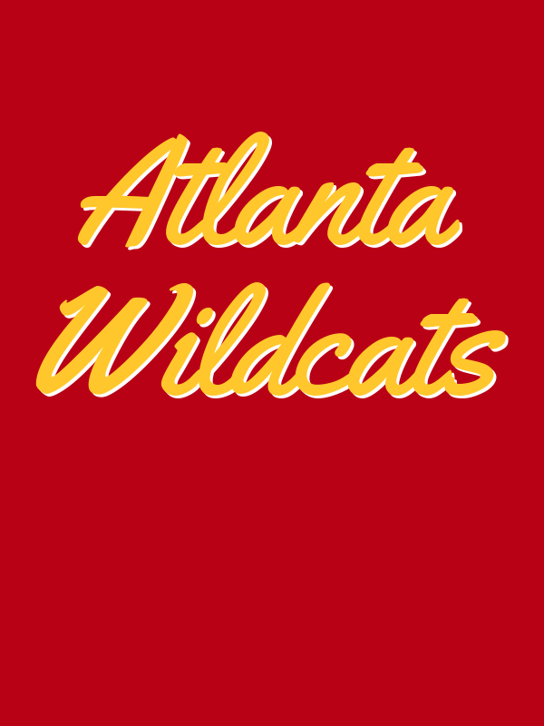 Personalized Atlanta T-Shirt - Red - Decorate View