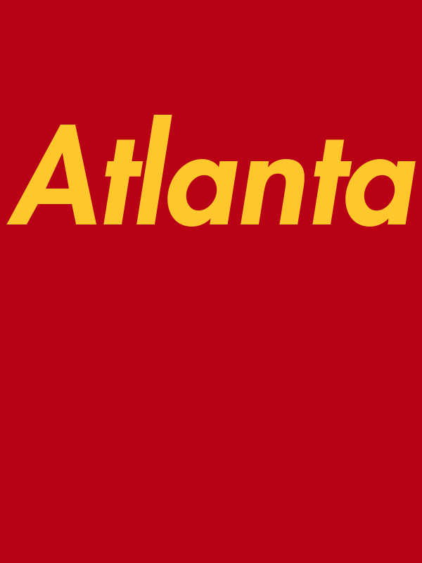 Personalized Atlanta T-Shirt - Red - Decorate View