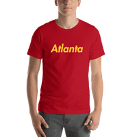 Thumbnail for Personalized Atlanta T-Shirt - Red - Shirt View