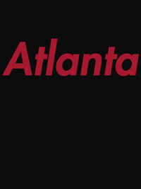 Thumbnail for Personalized Atlanta T-Shirt - Black - Decorate View