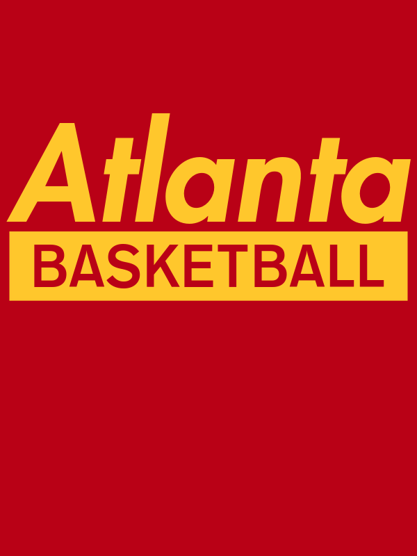 Atlanta Basketball T-Shirt - Red - Decorate View