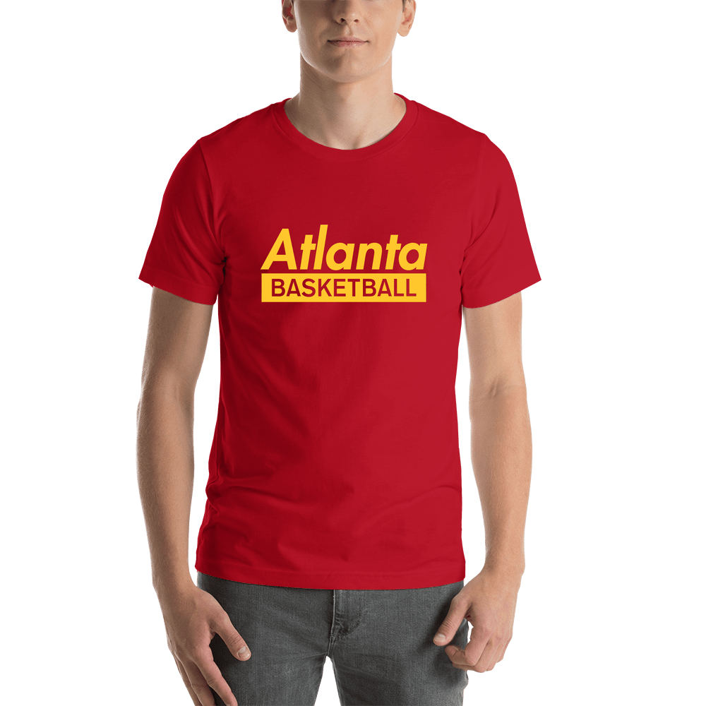 Atlanta Basketball T-Shirt - Red - Shirt View