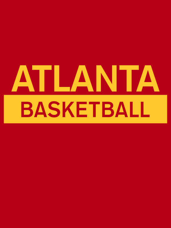 Atlanta Basketball T-Shirt - Red - Decorate View