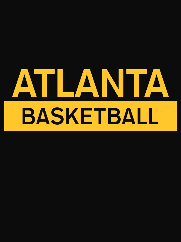 Atlanta Basketball T-Shirt - Black - Decorate View