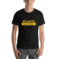 Thumbnail for Atlanta Basketball T-Shirt - Black - Shirt View