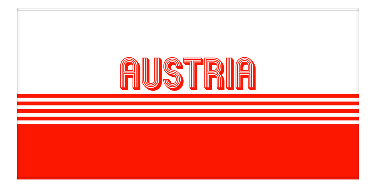 Personalized Austria Beach Towel - Front View