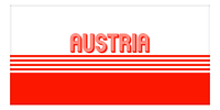 Thumbnail for Personalized Austria Beach Towel - Front View