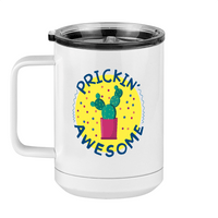 Thumbnail for Awesome Cactus Coffee Mug Tumbler with Handle (15 oz) - Left View