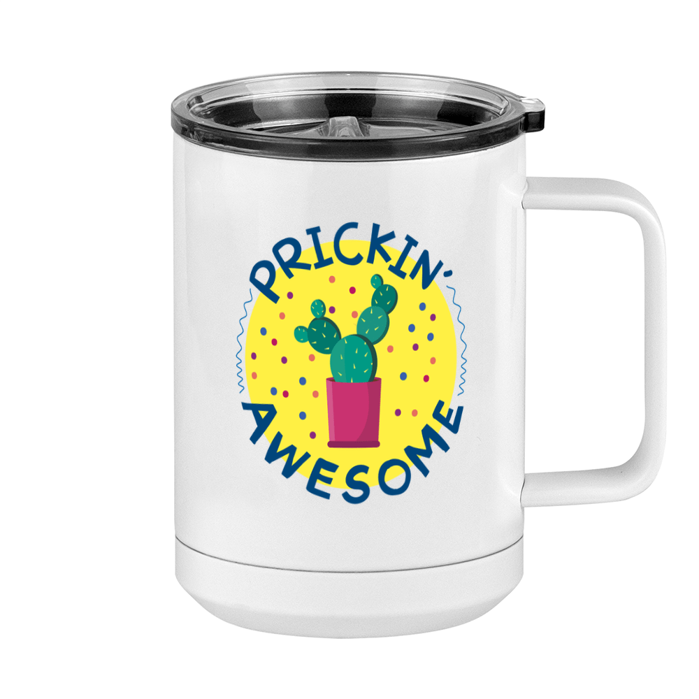 Awesome Cactus Coffee Mug Tumbler with Handle (15 oz) - Right View