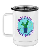 Thumbnail for Awesome Cactus Coffee Mug Tumbler with Handle (15 oz) - Left View