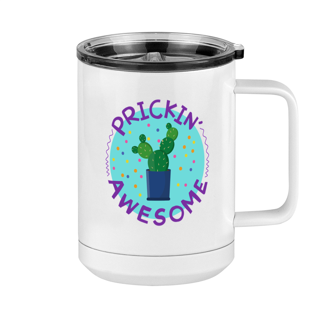 Awesome Cactus Coffee Mug Tumbler with Handle (15 oz) - Right View