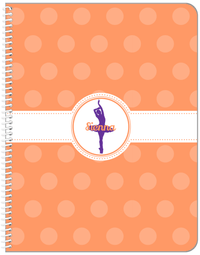 Thumbnail for Personalized Ballerina Notebook IX - Silhouette II - Front View
