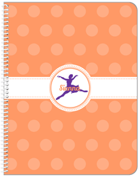 Thumbnail for Personalized Ballerina Notebook IX - Silhouette IV - Front View