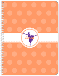 Thumbnail for Personalized Ballerina Notebook IX - Silhouette V - Front View