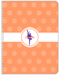 Thumbnail for Personalized Ballerina Notebook IX - Silhouette IX - Front View