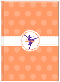 Thumbnail for Personalized Ballerina Journal IX - Silhouette I - Front View