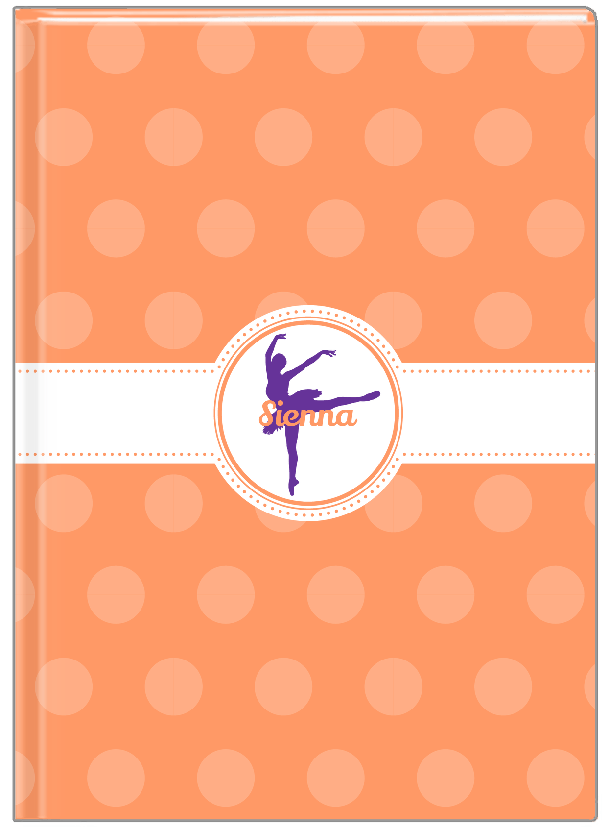 Personalized Ballerina Journal IX - Silhouette III - Front View