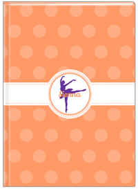 Thumbnail for Personalized Ballerina Journal IX - Silhouette III - Front View